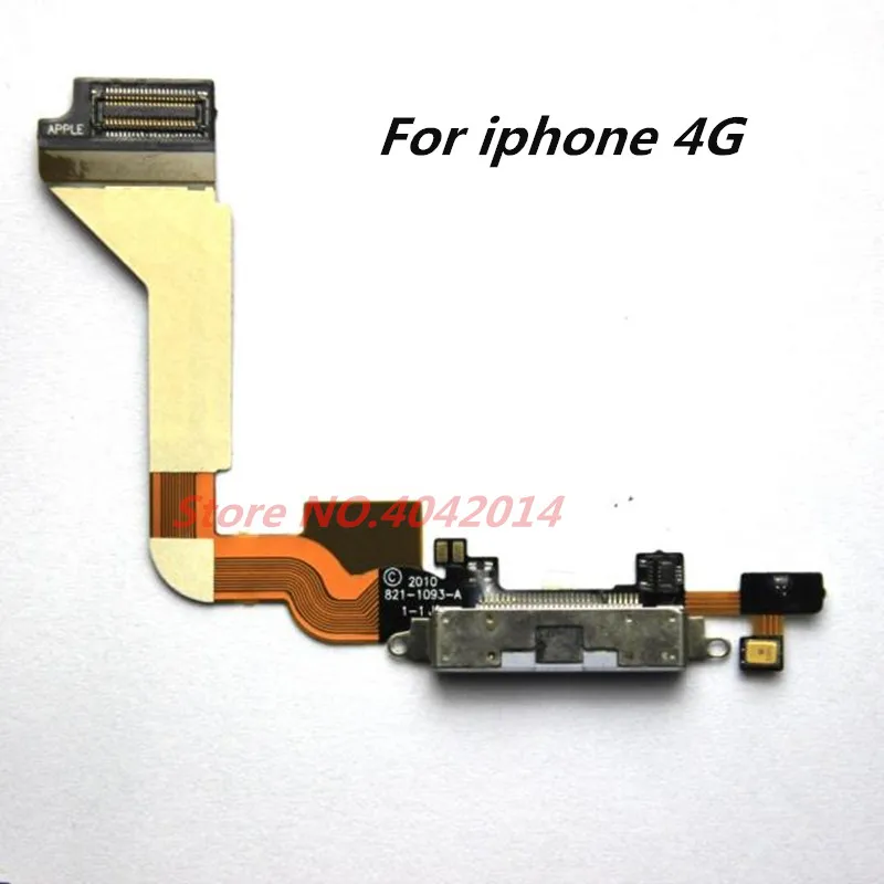 Модуль док-станции с USB-портом для зарядки и микрофоном гибкий кабель iphone 4G/4S