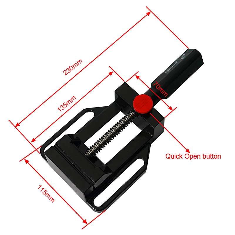 

High Precision Grinder Cnc Milling Machine Mini Flat Tongs Manumotive Screw Parallel-Jaw Vice Plain Vise Table Clamp Light