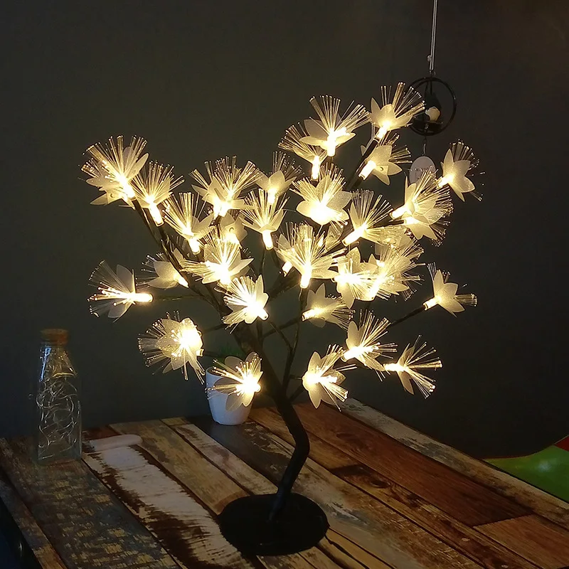 

Christmas led lights lamps bedroom decorating girl heart room lights fiber branches ins peace