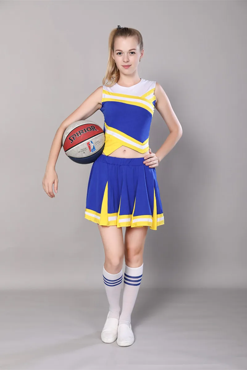 Взрослые Дети Одежда для чирлидинга студентов колледжа команды футбольные