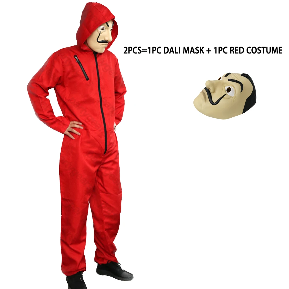 

La Casa De Papel Salvador Dali Cosplay Costume Salvador Dali Cosplay Movie Costume with Dali Mask