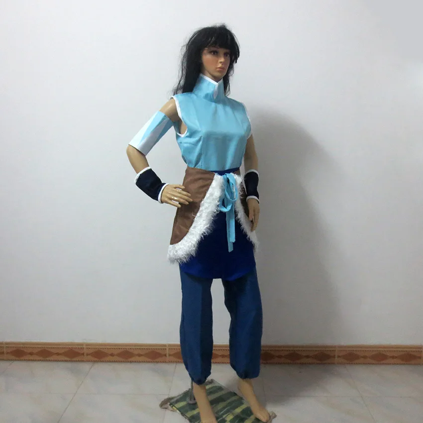 Аватар Легенда О Корре героиня Корра Хэллоуин униформа наряд косплей костюм на