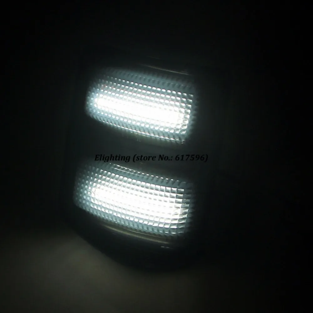 Дымчатая боковая зеркальная белая светодиодсветильник для Ford F250 F350 F450 Super Duty