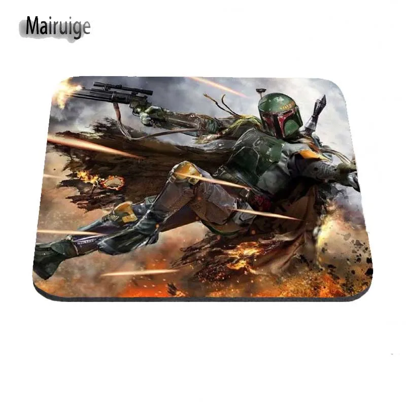 Mairuige Новое поступление высокого качества Звездные войны Boba Fett кожа комфорт Нескользящая мышь матовый коврик для мыши для оптики/мышь с трекболом
