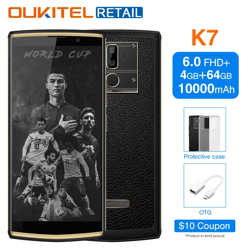 Oukitel K7 18:9 полный Дисплей 6 0 ''мобильный телефон FHD Android 8 1 4G B Оперативная память