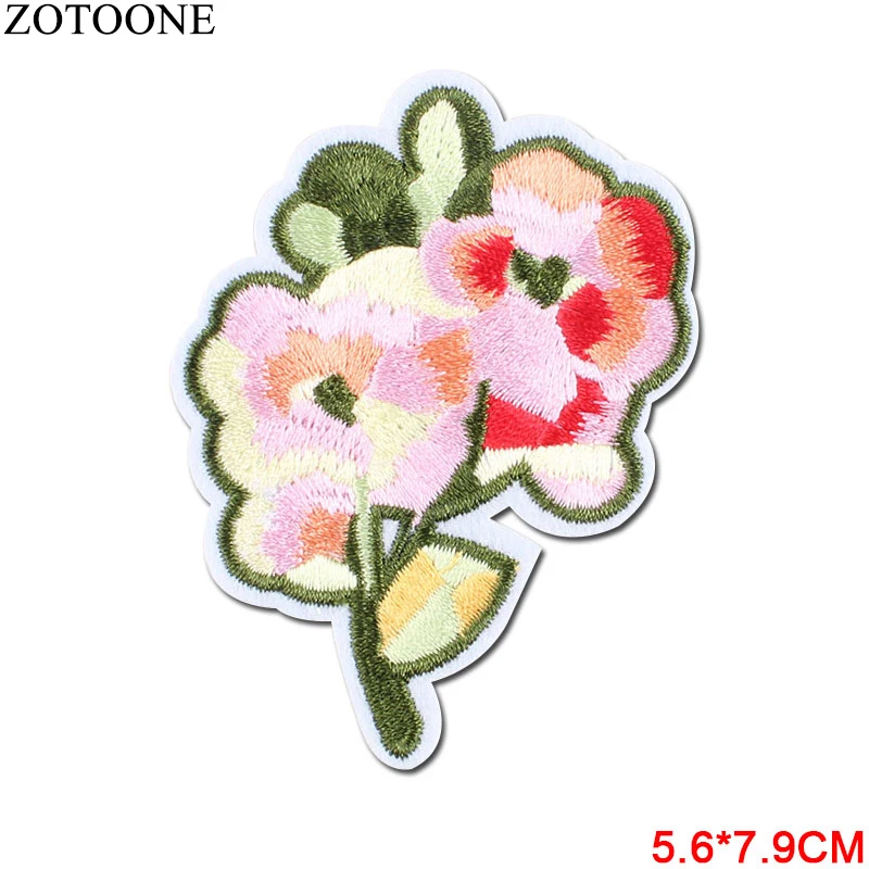 1 шт. радужные Цветочные Патчи ZOTOONE с единорогом астронавтом утюгом нашивки для