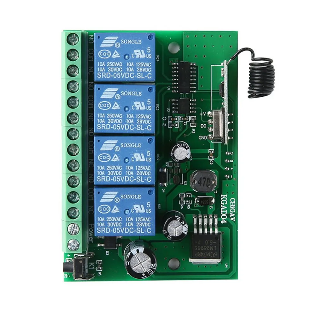 1 В шт. 12 4 способа Multi-function Switch Learning type Multi Modes RF 433 мГц универсальный беспроводной