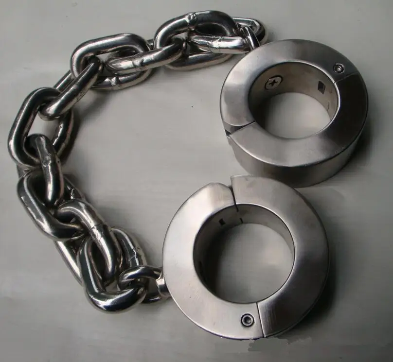 Super heavy bondage restraints shackle bdsm fetish wear anklet cuffs stainless steel sex slave adult games products | Красота и