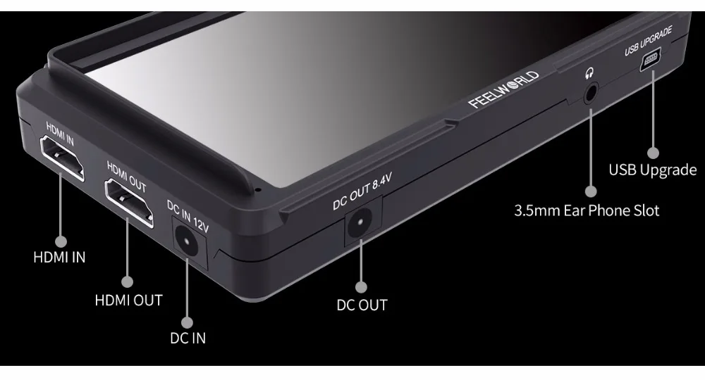 FEELWORLD F5 " на камере DSLR полевой монитор 4 K HDMI ips Full HD 1920x1080 фокусировка Assist DC вход выход включает наклон руки