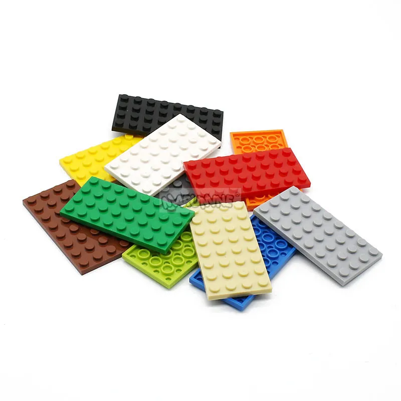 3-5 Colors Mixed MARUMINE 4x8 точек опорная плита образование частиц блоки пластина 3035 набор кирпичей для мальчиков и девочек DIY классические Развивающие детские игрушки - Цвет: 3-5 Colors Mixed