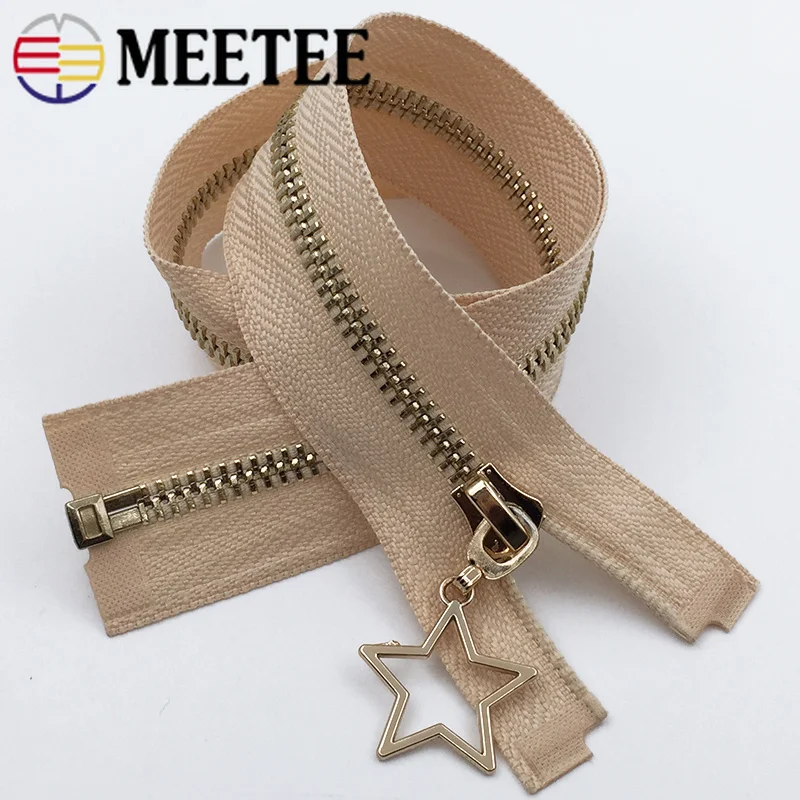 Meetee 5# открытые металлические молнии DIY эко-молния для шитья пуховая сумка куртка молния одежда декоративные аксессуары