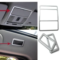 chrome front rear reading light lamp decoration trim frame cover for land rover discovery sport 2016 2017 car styling