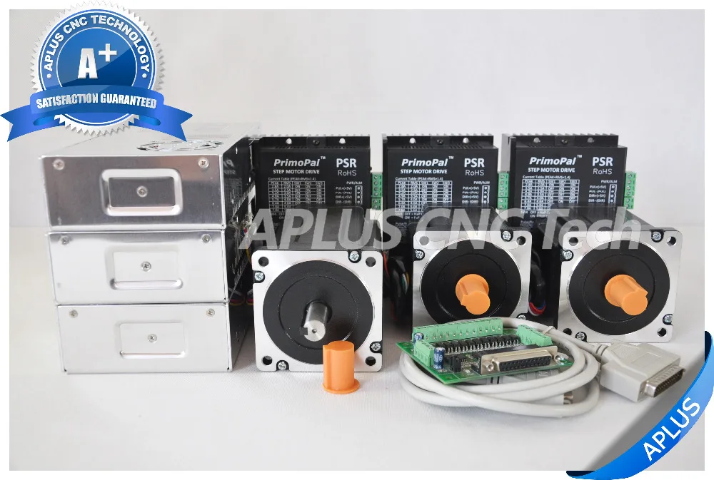 Наборы 3 осевых стержней Keyway 2 шт. шаговых двигателя NEMA 34 920oz in и 1 1696oz драйверы