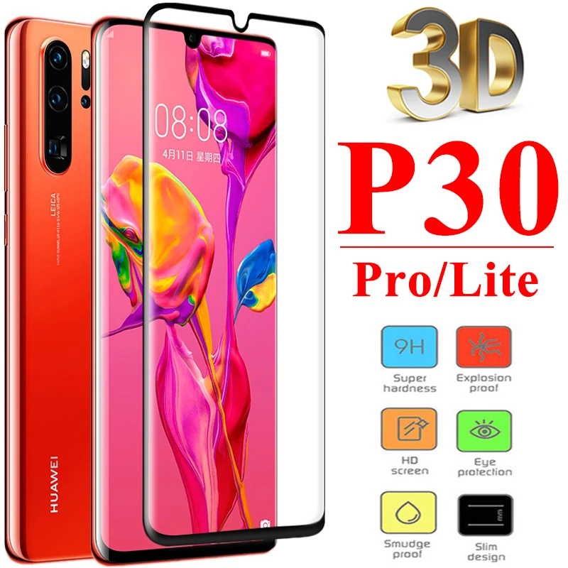 3D защитное армированное стекло на huawei P30 Lite Light Pro P 30 Защита для экрана Huwei i Huawri 30P