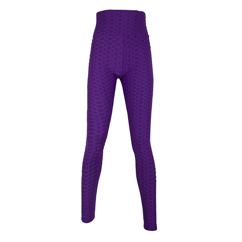 Purple OPHAX, эластичные, для йоги, сексуальные, женские, антицеллюлитные, Компрессионные Леггинсы, облегающие, для приклада, подтягивающие, с сеткой, сжигатель жира, для похудения - Цвет: Purple