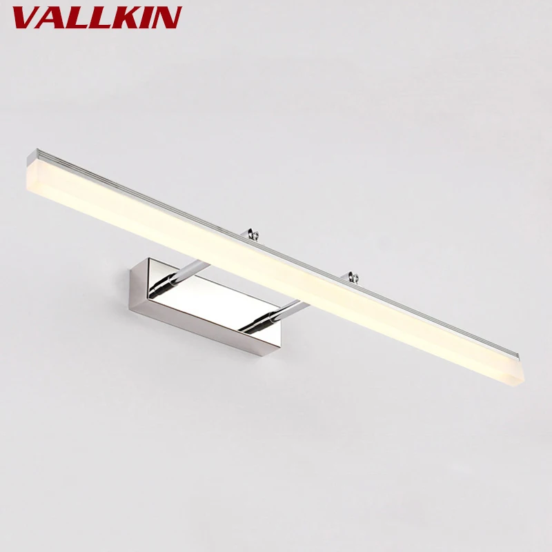 Модные металлические светодиодные передние зеркальные светильники для ванной