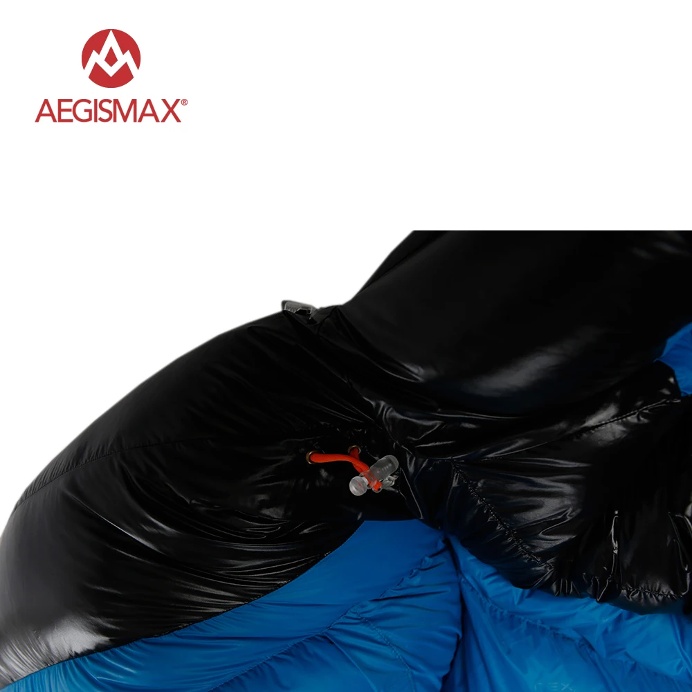 

AEGISMAX D3 650FP White Duck Down Mummy Outdoor Hiking Camping Sleeping Bag Ultralight Baffle Design Nylon