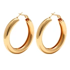 Женские серьги-кольца IF YOU в богемном стиле, большие круглые Винтажные Украшения золотого цвета в стиле панк, широкие, ювелирные изделия