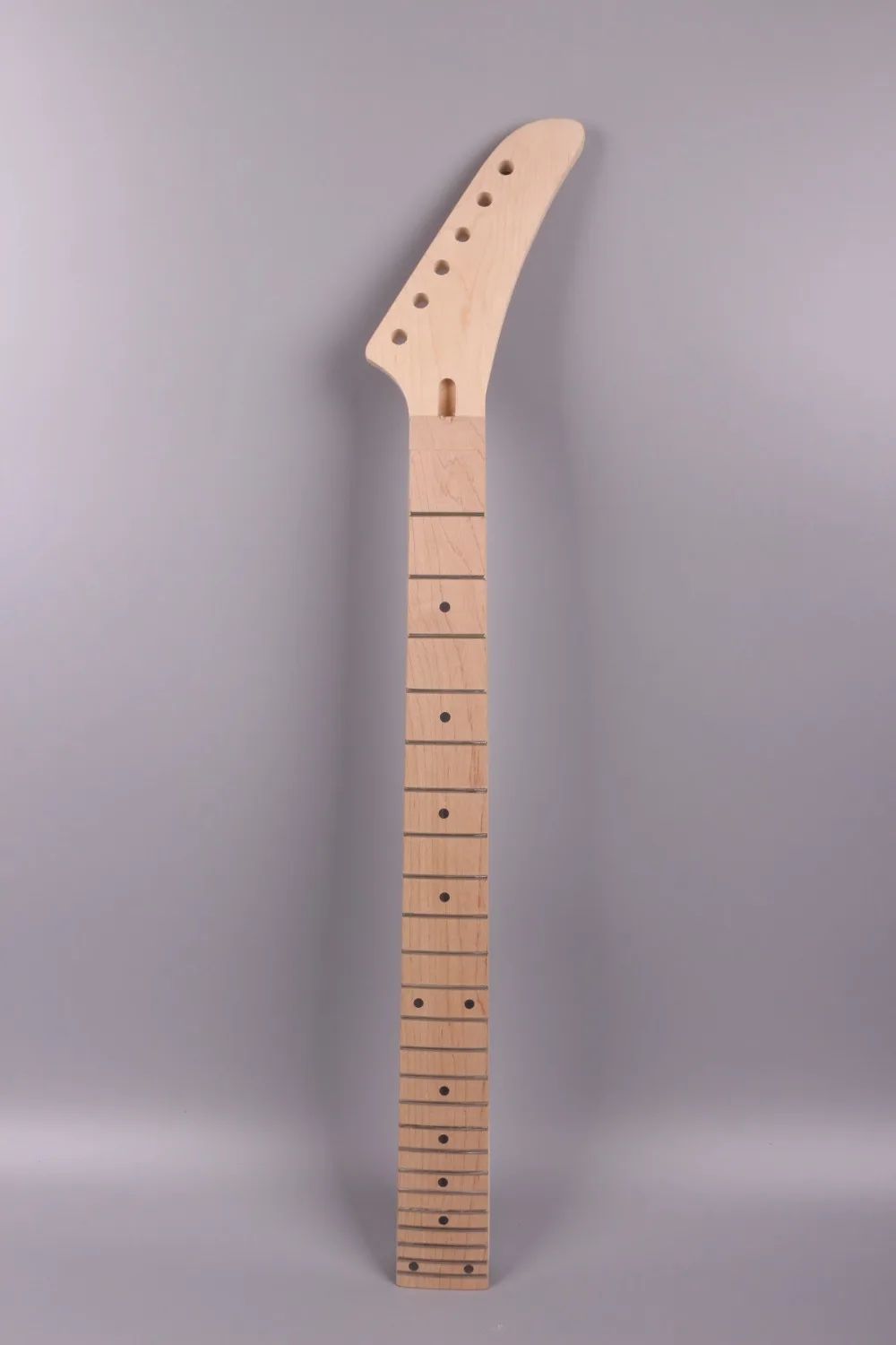 Yinfente Babana electric guitar neck replacement 24 fret Maple fretboard Dot inlay 25.5 inch Locking Nut Maple Neck ST Strat enlarge