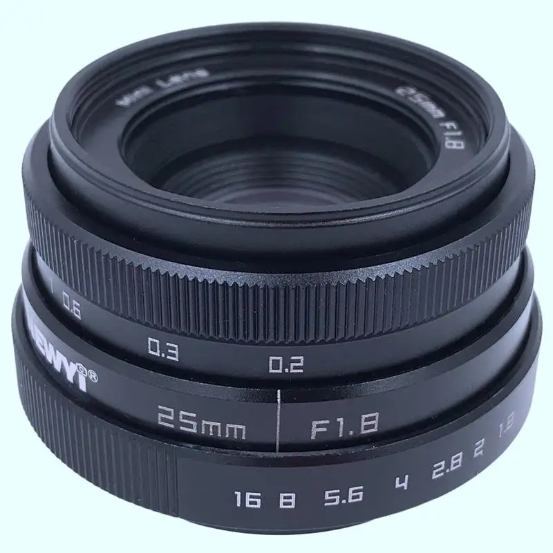Newyi Mini 25 мм F1.8 Aps-C телеобъектив/Cctv объектив для 16 C Mount камеры | Электроника