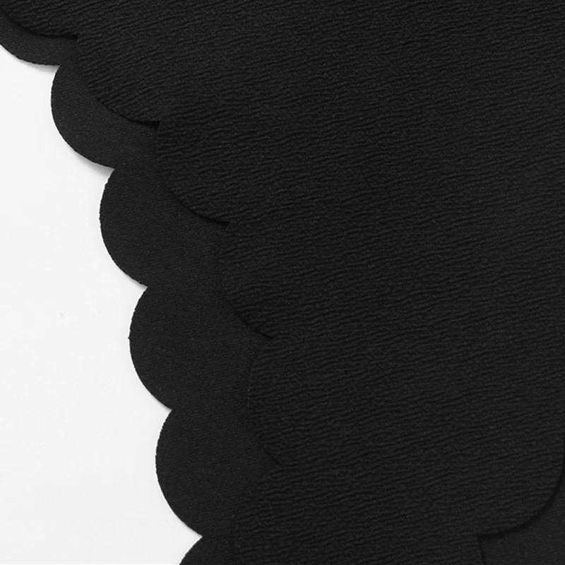 SHEIN Повседневное Одноцветное Модное Боди С Фестонами Сексуальные Женские Летние Боди Без рукавов