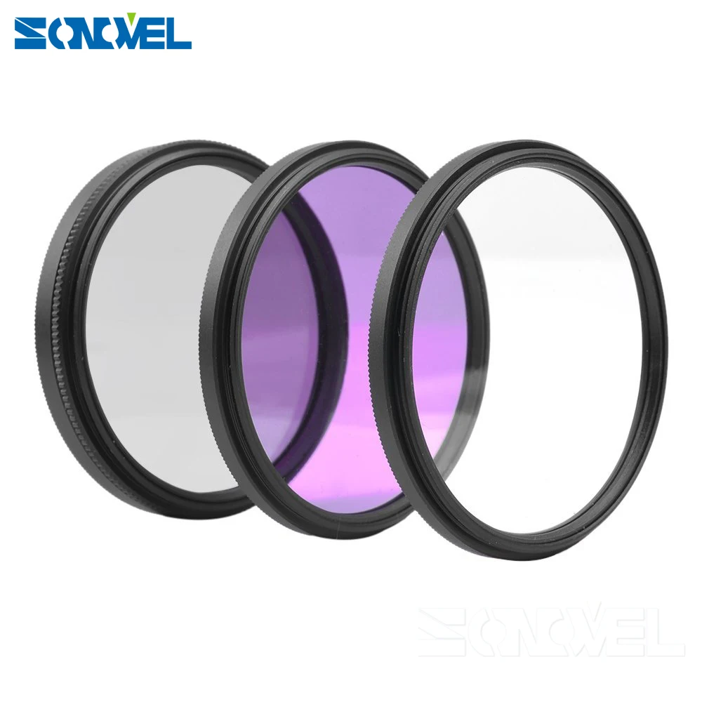 Набор круговых поляризационных фильтров 49 мм 52 55 58 62 67 72 77 UV FLD CPL для Nikon Canon Sony Fuji