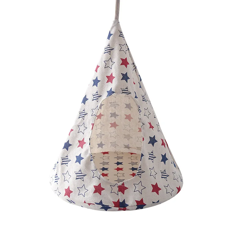 star Гамак для кошек, большой размер, с принтом, подвесной, для котенка, большой, для кошки, большой, вместительный, для питомца, хлопок/лен, для щенка, для питомника - Цвет: star