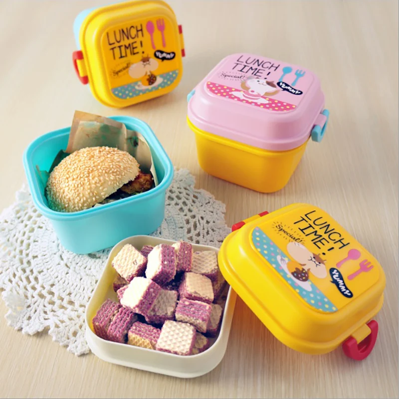 MICCK Bento Box для детей милый мультяшный Ланч-бокс экологичный портативный контейнер для еды школьный контейнер для пикника фруктовая коробка для закусок Сюрприз подарок