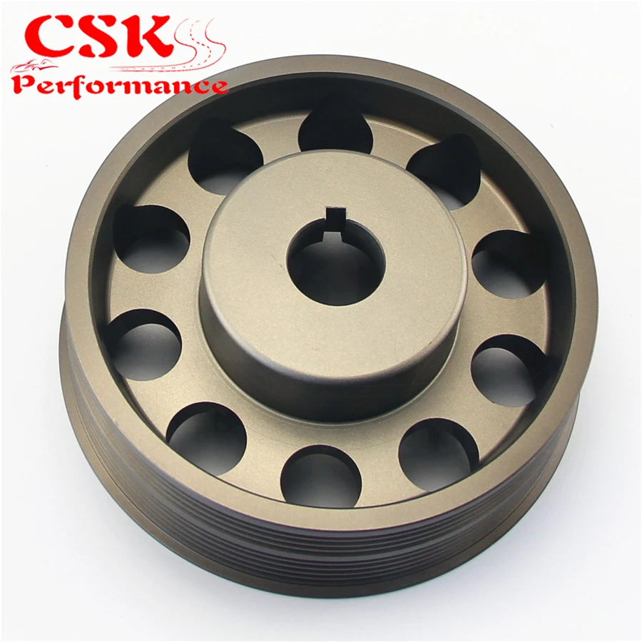 Светильник из алюминия шкив коленчатого вала для Subaru Impreza WRX STI серый|crank pulley|aluminum