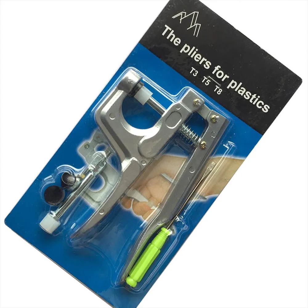 only plier U-образная застежка, плоскогубцы, кнопка KAM+ 150, набор T5, пластиковая полимерная кнопка, кнопка, пресс-шпилька, ткань, кнопка, пресс-машина, швейный инструмент - Цвет: only plier