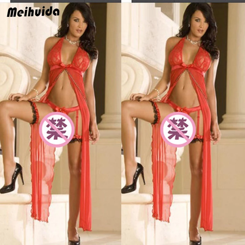 Женское сексуальное черное кружевное платье стринги нижнее белье комбинация