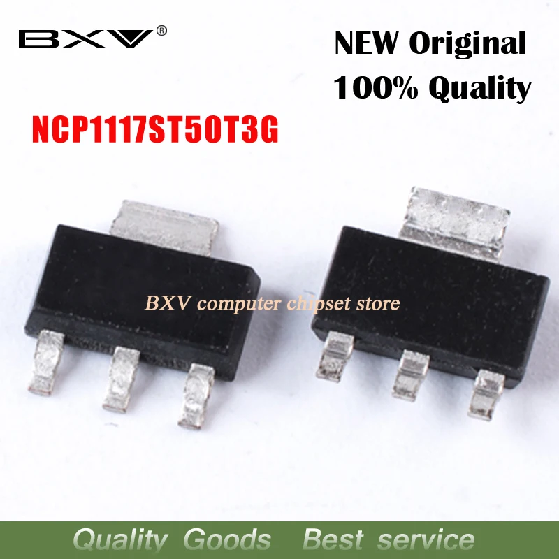 10 шт./лот NCP1117ST50T3G регулируется 5V NCP1117 СОТ-223
