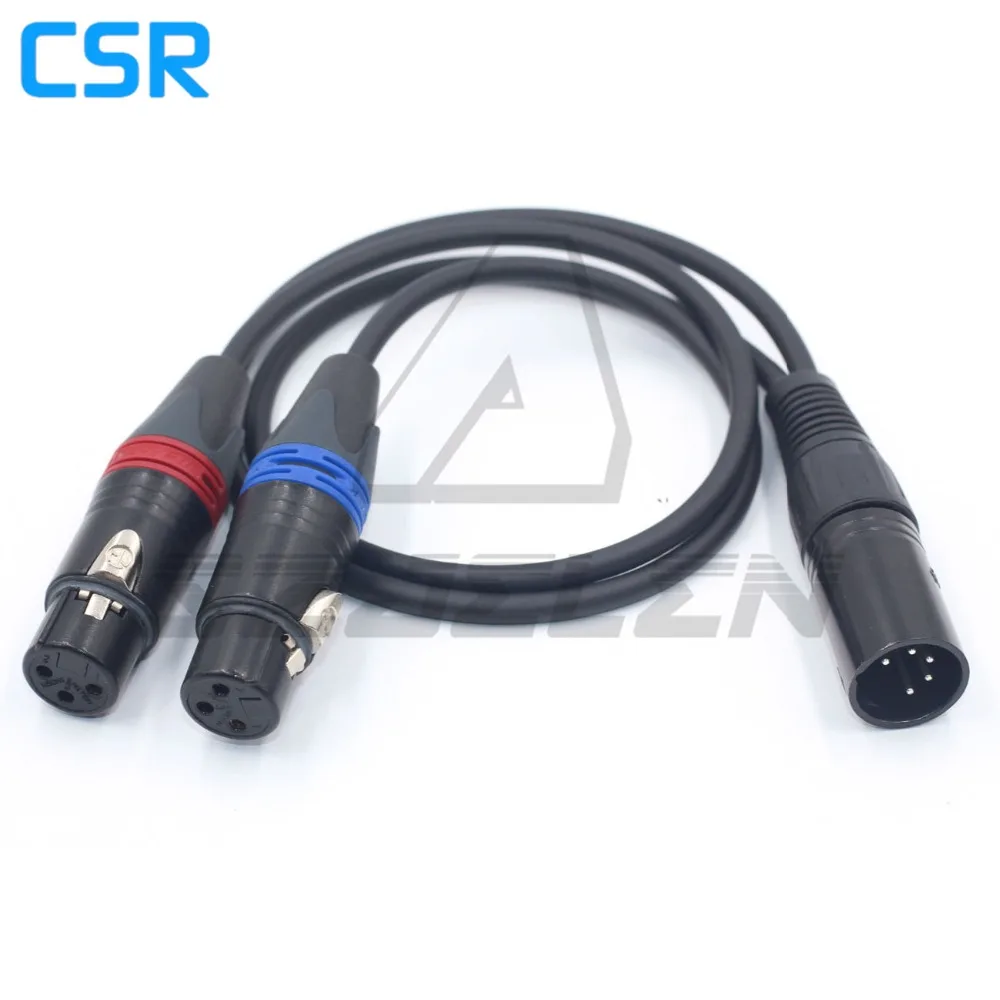 XLR 5PIN штекер (два) 3pin гнездо для ARRI ALEXA XT аудио линии 50 см|Соединители| |