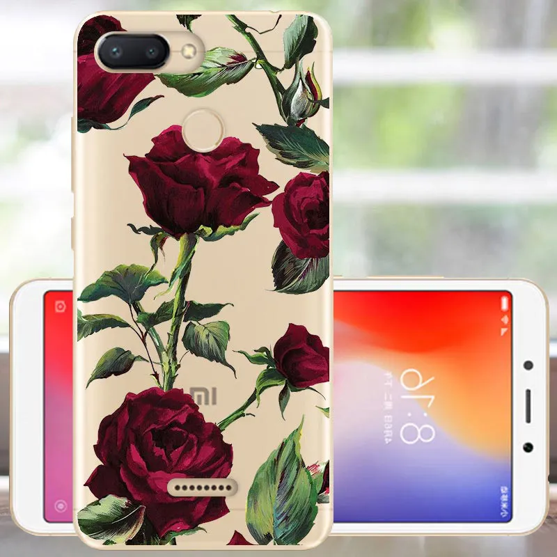 Защитный чехол FANATU для Xiaomi Redmi 6, мягкий силиконовый чехол с милым принтом, бампер для Redmi 6, чехол 5,45, чехол для Xiomi Redmi 6, чехол для телефона