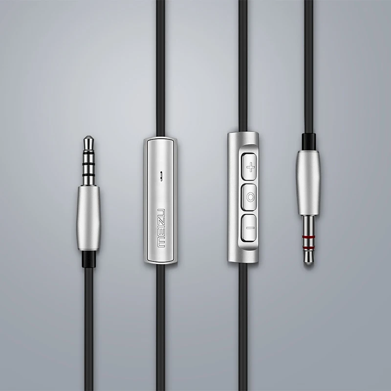 Оригинал Meizu HD50 Наушники Hi Fi стерео металлические наушники Проводная гарнитура С