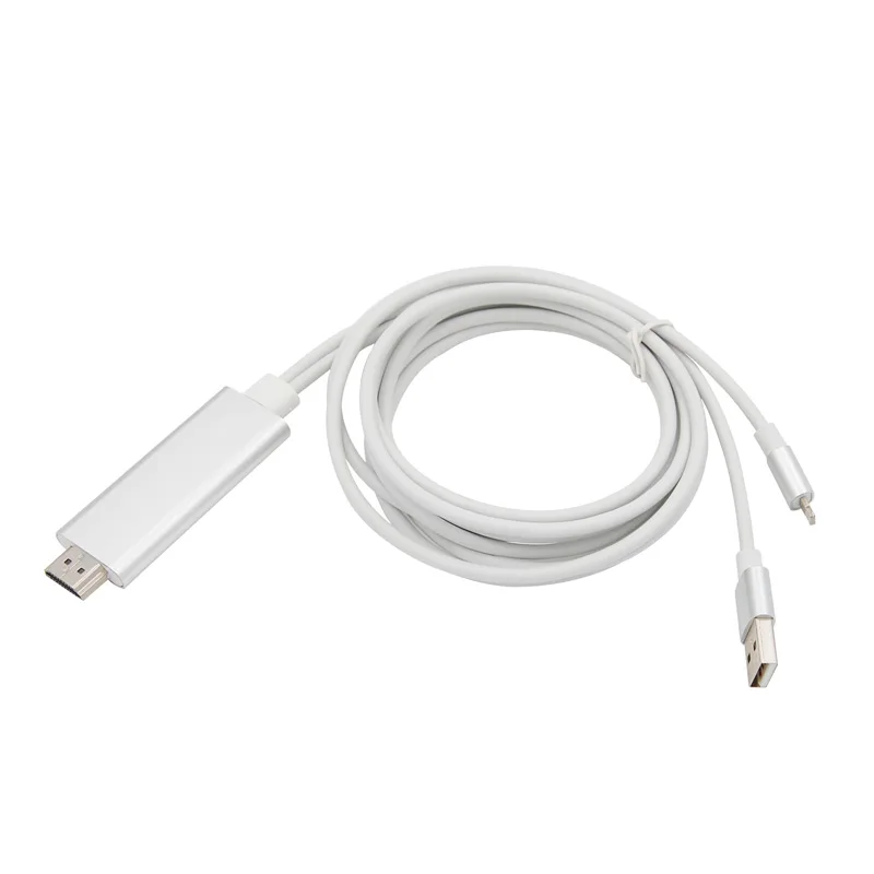 2 м длина кабеля I6 1080 P высокой четкости Plug And Play поддержка проектора Miracast Airplay DLNA для телефонных устройств подключение к ТВ