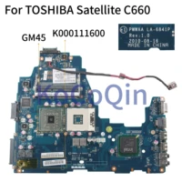 kocoqin laptop motherboard for toshiba satellite c660 mainboard pwwaa la 6841p k000111600 gm45