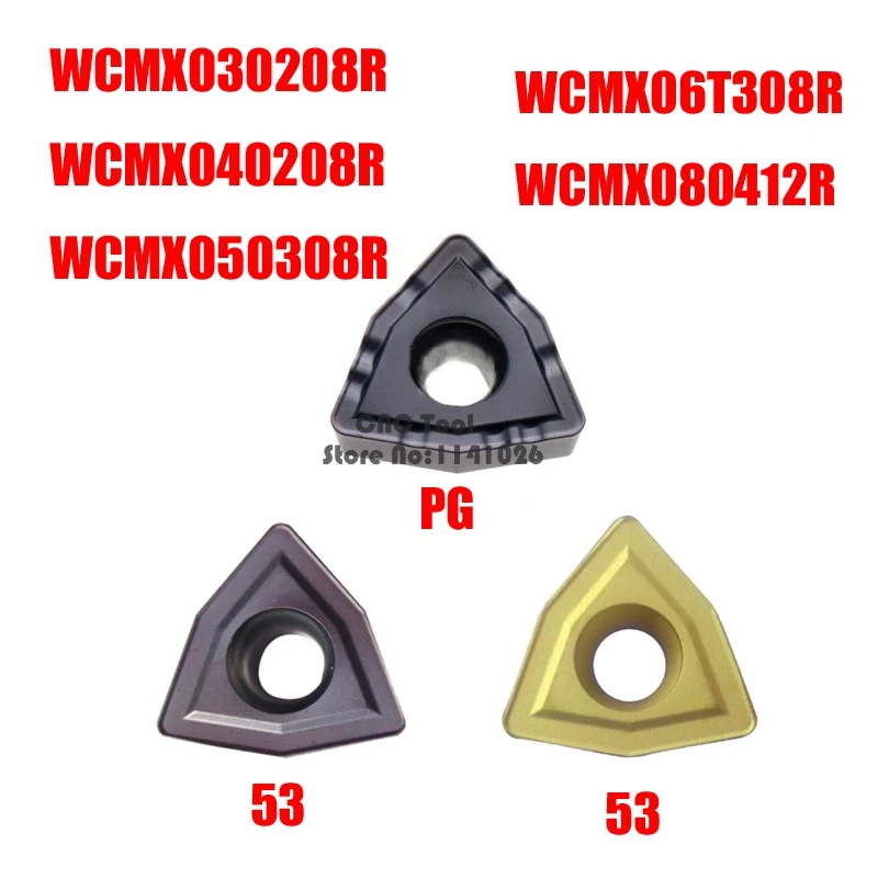 Твердосплавная вставка для дрели WCMX030208R WCMX040208R WCMX050308R WCMX06T308R WCMX080412R YBG201 53/ PG YBG202 U