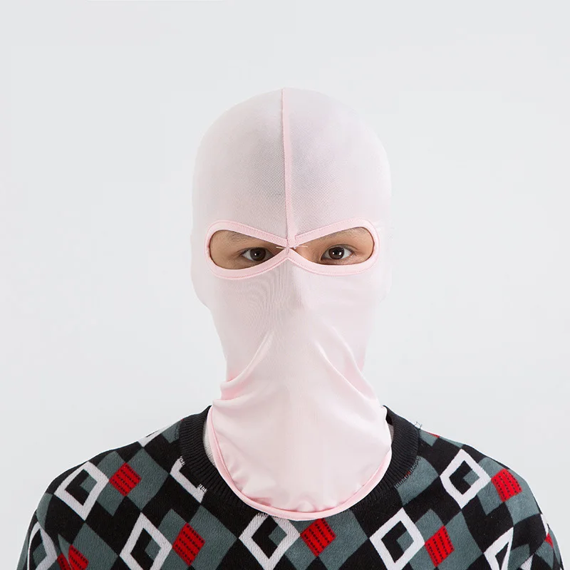 Pink Cycling Mask Мягкая защита от пыли защита от солнца шлем ветрозащитная черная белая маска для лица шеи Спортивная уличная велосипедная лицевая крышка - Цвет: Pink Cycling Mask