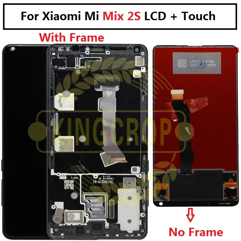 For Xiaomi Mix 2S Mix2S LCD with frame Display Touch Screen Digitizer Assembly Mi MIX 2 | Мобильные телефоны и аксессуары