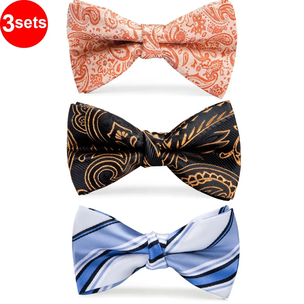 DiBanGu шт. 3 Лидер продаж галстук бабочка Polester Bowties для маленьких детей Мода синий