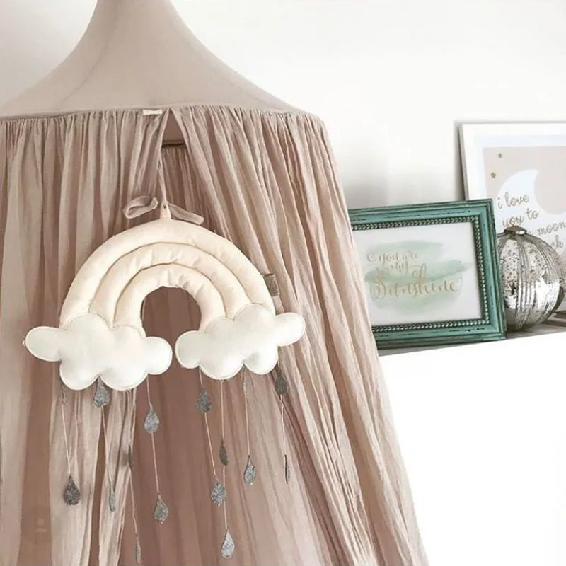 

Cloud/Raindrop Cute Fabric Hanger For Newborn Baby Gym Activity Room Decor S Gift For Girl