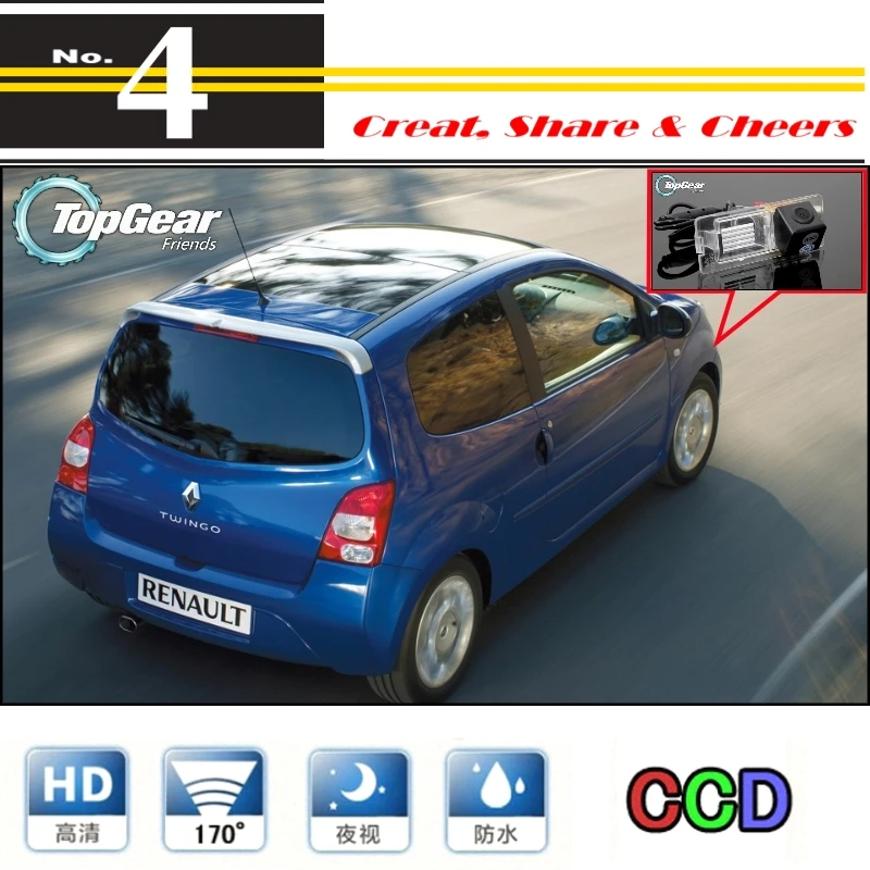 LiisleeCar камера для Renault Twingo 2 II 2007 ~ 2014 Высокое качество заднего вида PAL/NTSC