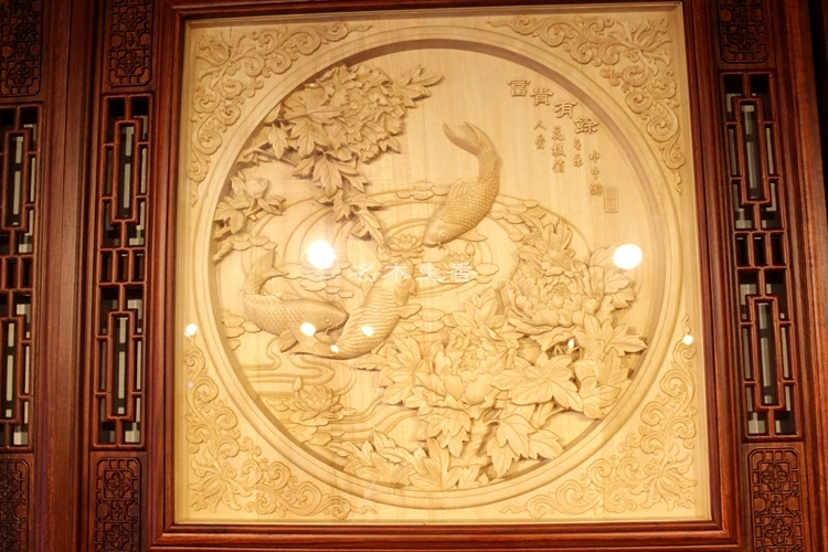 Деревянная подвеска Dongyang с резьбой по дереву подвесная бутиковая рельефная