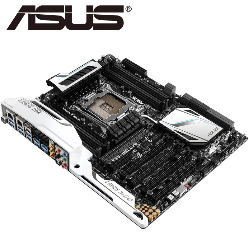 Asus X99 DELUXE/USB3.1 настольная материнская плата Socket LGA 2011 V3 i7 X DDR4 128G ATX UEFI BIOS