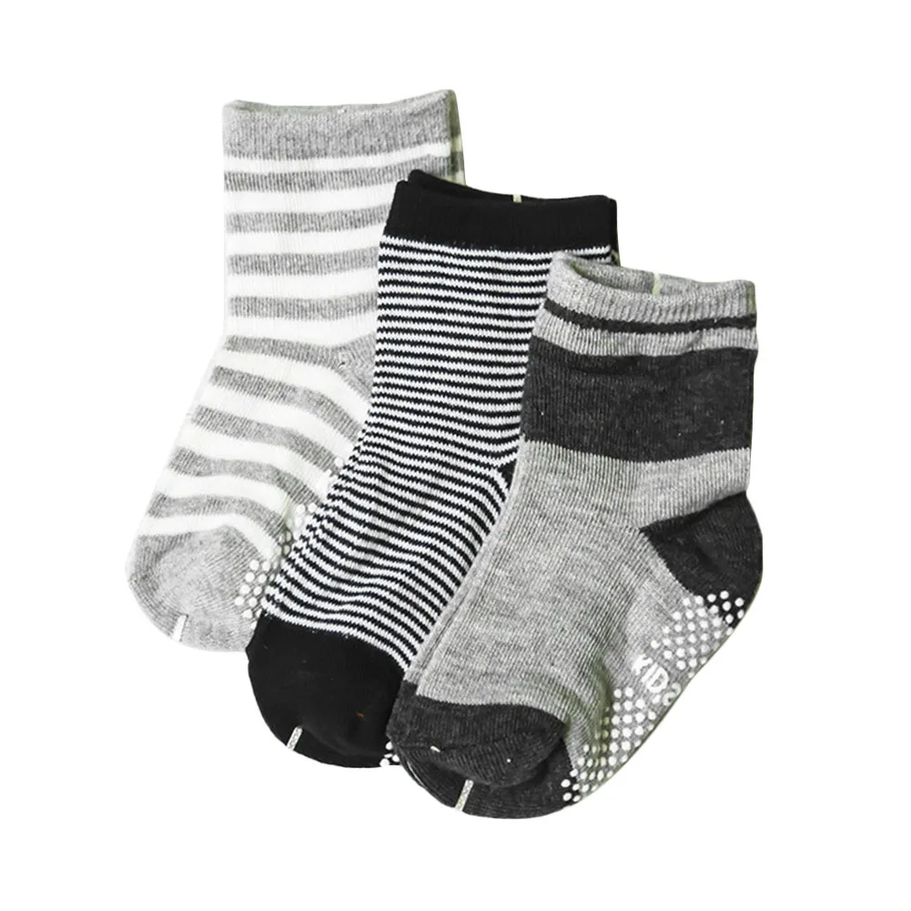 Новые детские носки милые хлопковые в полоску со звездами для мальчиков и