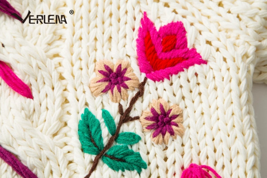Verlena 2019 толстый теплый объемный свитер для женщин шикарные белые объемные рукава