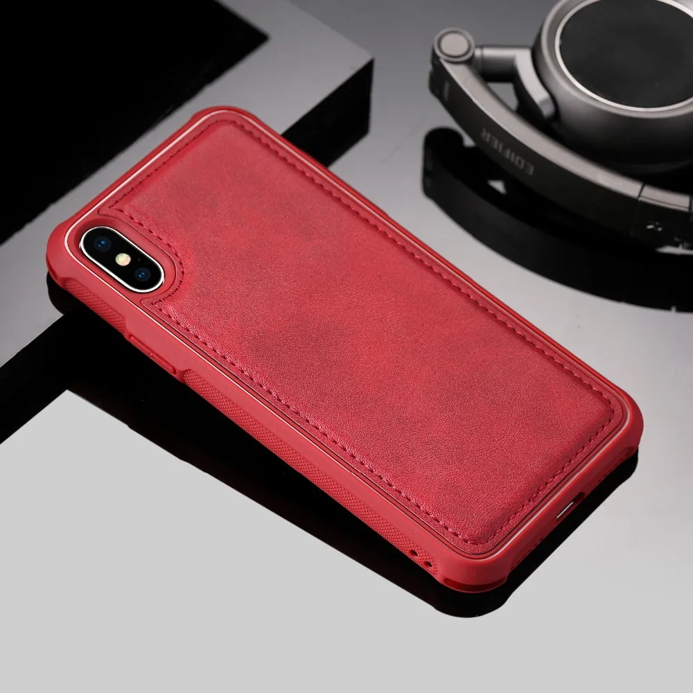 Магнитный автомобильный чехол держатель для iphone X из ТПУ iPhone 6 6S 7 8 Plus с