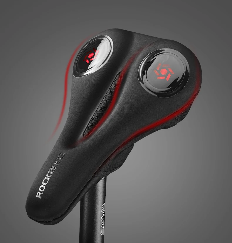 ROCKBROS MTB велосипедное седло Крышка жидкие силиконовые гели седло чехол Полые дышащие удобные мягкие велосипедные аксессуары