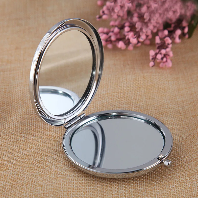 Карманные зеркала для макияжа с милым рисунком совы портативное круглое